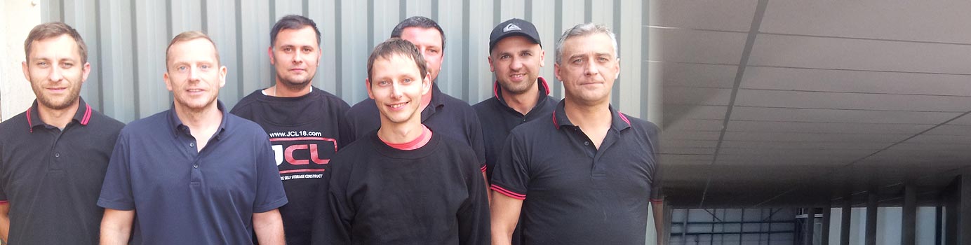 JCL Ltd workforce - fully trained and ready to use their usual expert self storage installation service in the UK and across Europe